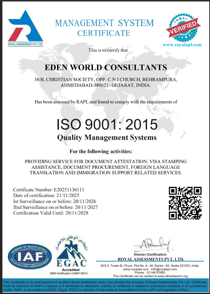 ISO 9001:2015 Certificate